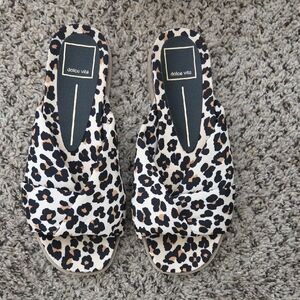 Dolce Vita Leopard Knot Slide Sandals - Black, Tan, Cream
